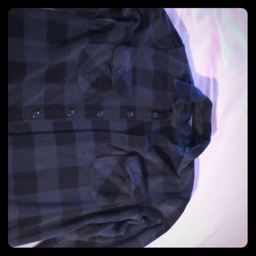 Dk blue Croft & Barrow fleece button-down